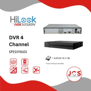 DVR CCTV HILOOK 4 CHANNEL - 2MP