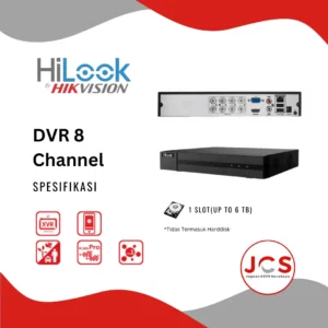 DVR CCTV HILOOK 8 CHANNEL - 2MP