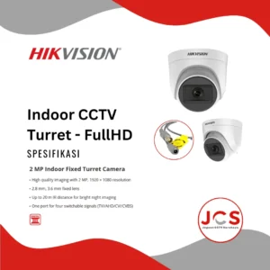 CCTV ANALOG HIKVISION INDOOR TURRET - 2MP