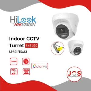 HILOOK CCTV INDOOR COLORVU TURRET 2MP - 1080P