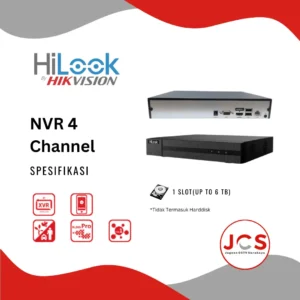 NVR CCTV HILOOK 4 CHANNEL - FULL HD 1080P
