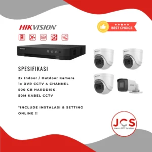PAKET CCTV 4 CHANNEL HIKIVISION
