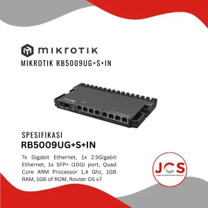 ROUTER MIKROTIK RB5009UG+S+IN ARM - 8 Port Gigabit Router