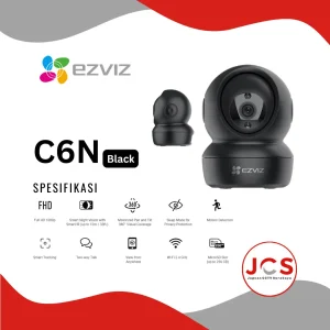 CCTV INDOOR BABY CAM EZVIZ C6N BLACK - 2MP FULL HD