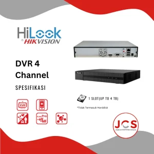 DVR CCTV HILOOK 4 CHANNEL - 2MP