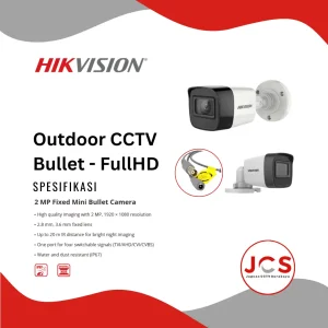 CCTV ANALOG HIKVISION OUTDOOR BULLET - 2MP