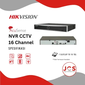 NVR CCTV HIKVISION ACUSENSE 16 CHANNEL - FULL HD 1080P