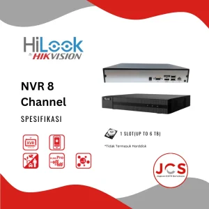 NVR CCTV HILOOK 8 CHANNEL - FULL HD 1080P